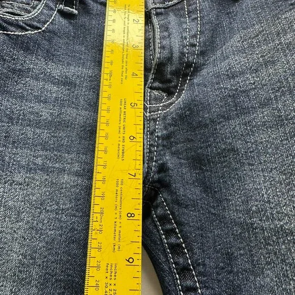 True Religion Jeans Womens Straight Leg Size 29 Stone Wash Embroidered Pockets - Picture 8 of 8